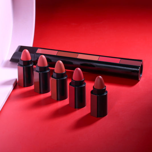 Get Your Lips Ready for Nude Tones: 5-in-1 Lipstick Stack